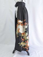 画像16: 【金刺繍×花籠文様】黒留袖オーバースカート＆リボンジャケットセットアップ (16)