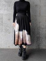 画像3: 【葦鶴】黒留袖リボンボリュームフレアスカート (3)