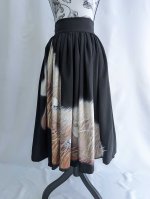 画像7: 【葦鶴】黒留袖リボンボリュームフレアスカート (7)