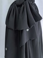 画像13: 【葦鶴】黒留袖リボンボリュームフレアスカート (13)