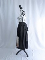 画像8: 【葦鶴】黒留袖リボンボリュームフレアスカート (8)