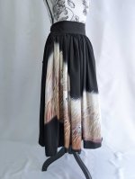 画像18: 【葦鶴】黒留袖リボンボリュームフレアスカート (18)