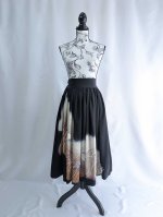 画像6: 【葦鶴】黒留袖リボンボリュームフレアスカート (6)