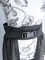 画像14: 【刺繍唐花×波頭×菊】黒留袖オーバースカート (14)