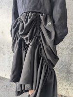 画像7: 【五三桐紋】黒紋付シャンデリアスカート (7)