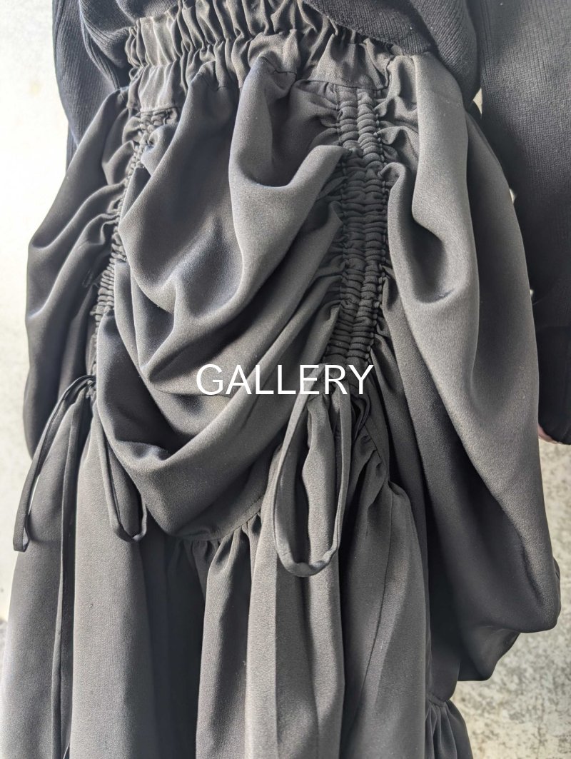 画像9: 【五三桐紋】黒紋付シャンデリアスカート (9)