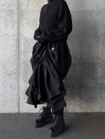 画像4: 【五三桐紋】黒紋付シャンデリアスカート (4)