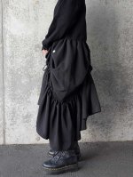 画像2: 【五三桐紋】黒紋付シャンデリアスカート (2)