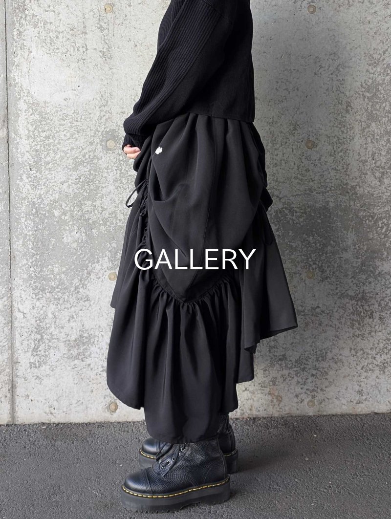 画像2: 【五三桐紋】黒紋付シャンデリアスカート (2)