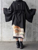 画像5: 【重ね扇に流水】黒留袖ジャンパースカートセットアップ (5)