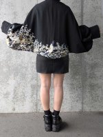 画像9: 【尾長鶏×梅爛漫】落款付き黒留袖マーガレット (9)