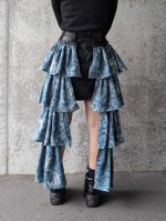 画像4: 【藍色×絞り小紋】アタッチメントフリル (4)