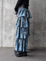 画像3: 【藍色×絞り小紋】アタッチメントフリル (3)