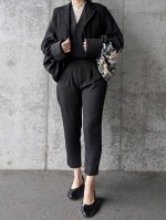 画像11: 【尾長鶏×梅爛漫】落款付き黒留袖マーガレット (11)