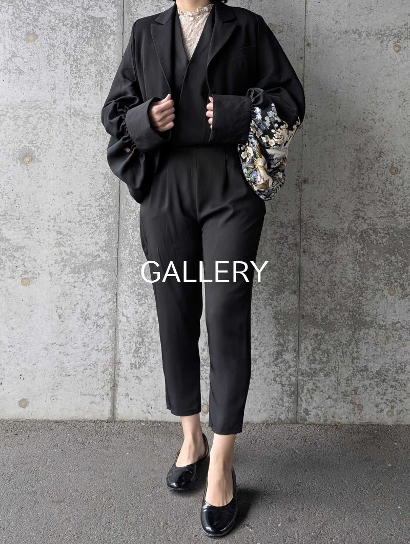 画像11: 【尾長鶏×梅爛漫】落款付き黒留袖マーガレット (11)