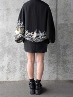 画像5: 【尾長鶏×梅爛漫】落款付き黒留袖マーガレット (5)