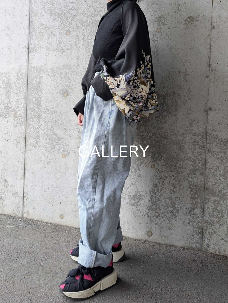 画像10: 【尾長鶏×梅爛漫】落款付き黒留袖マーガレット (10)