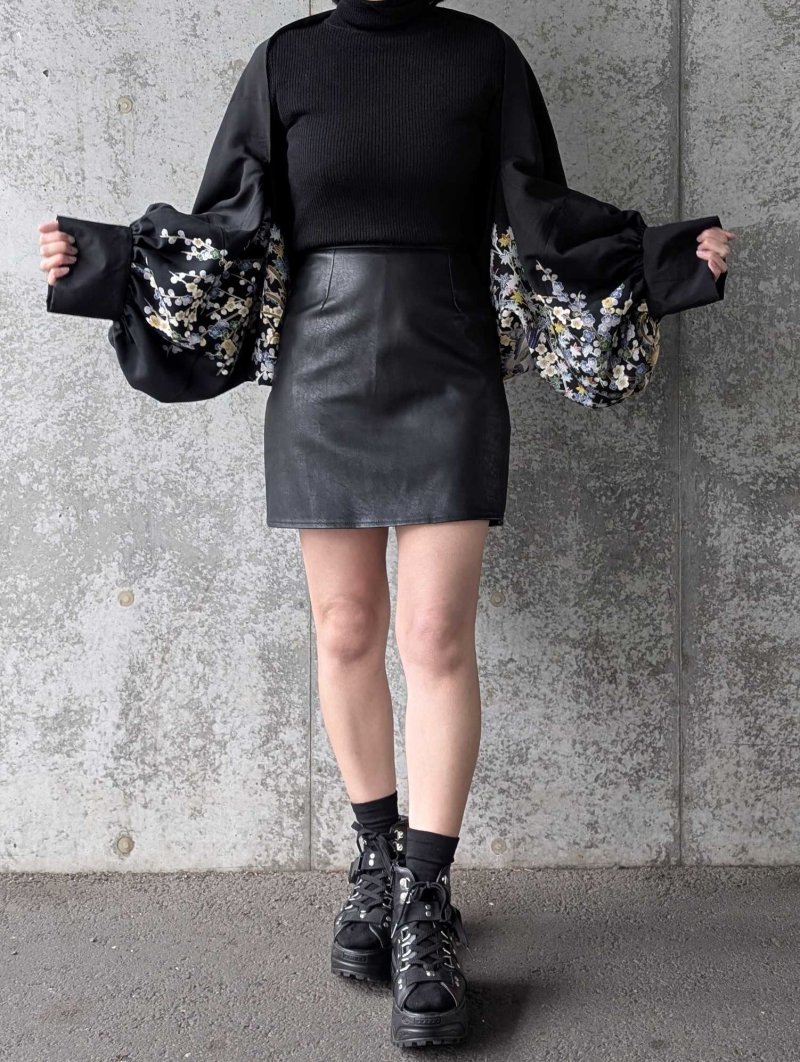 画像3: 【尾長鶏×梅爛漫】落款付き黒留袖マーガレット (3)