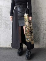 画像2: 【絢爛金彩×吉祥文様】黒留袖オーバースカート (2)
