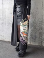 画像3: 【金駒檜扇×飛鶴】黒留袖オーバースカート (3)