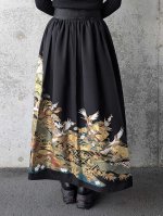 画像6: 【絢爛金彩×吉祥文様】黒留袖オーバースカート (6)