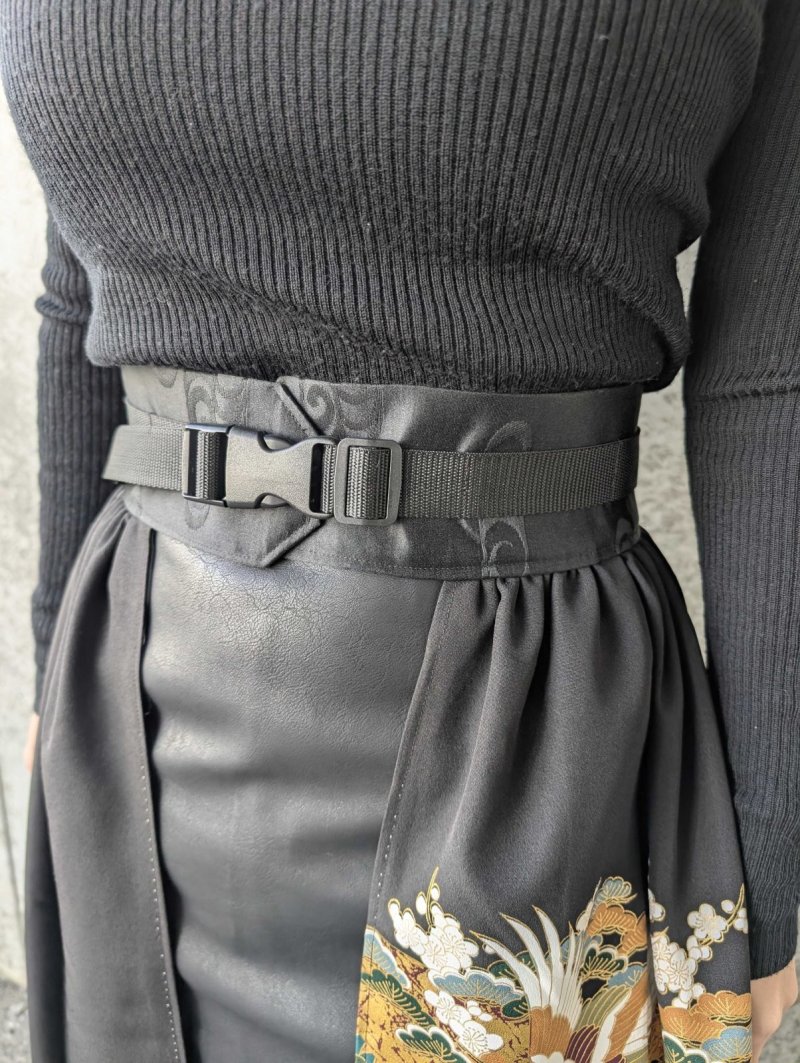 画像9: 【絢爛金彩×吉祥文様】黒留袖オーバースカート (9)