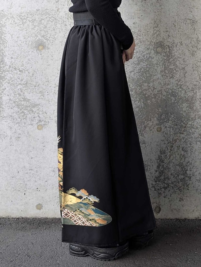 画像8: 【絢爛金彩×吉祥文様】黒留袖オーバースカート (8)