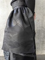 画像12: 【紗綾形地紋×流水】黒帯オーバースカート (12)