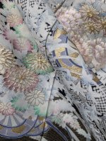 画像12: 【金駒牡丹×花車】黒留袖オーバースカート＆リボンジャケットセットアップ (12)