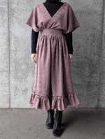 画像7: 【滅紫×流水地紋】無限wayフリルワンピース (7)