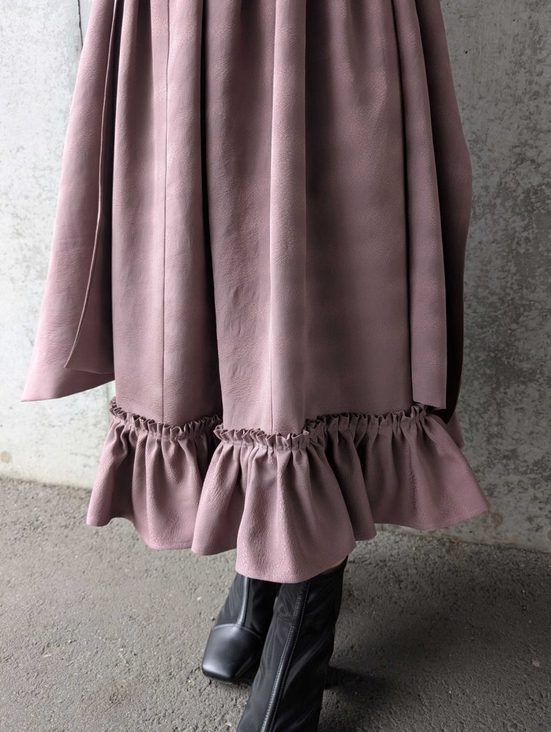 画像17: 【滅紫×流水地紋】無限wayフリルワンピース (17)