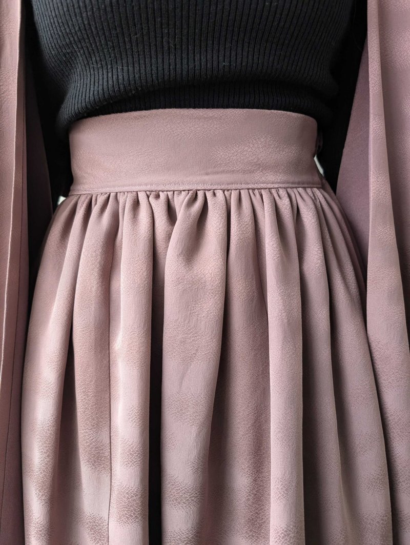 画像15: 【滅紫×流水地紋】無限wayフリルワンピース (15)