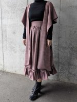 画像3: 【滅紫×流水地紋】無限wayフリルワンピース (3)