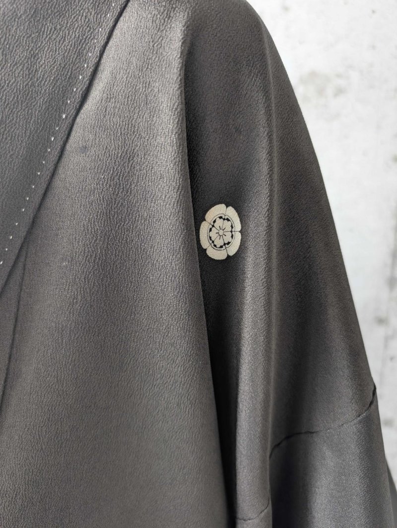 画像14: 【風景画】黒留袖アシンメトリックラップバルーンパンツセットアップ (14)