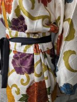 画像12: 【金駒牡丹】付け下げ小紋ラップスカートセットアップ (12)