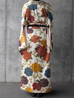 画像5: 【金駒牡丹】付け下げ小紋ラップスカートセットアップ (5)