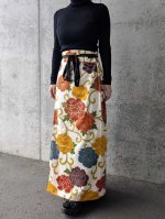 画像9: 【金駒牡丹】付け下げ小紋ラップスカートセットアップ (9)