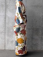 画像6: 【金駒牡丹】付け下げ小紋ラップスカートセットアップ (6)