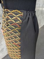 画像16: 【笠松文様×付け下げ小紋】ビスチェ＆タイトスカート＆ワイドパンツ＆リボンベルト (16)