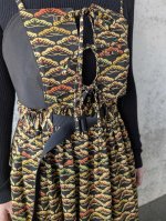 画像10: 【笠松文様×付け下げ小紋】ビスチェ＆タイトスカート＆ワイドパンツ＆リボンベルト (10)