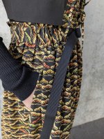 画像11: 【笠松文様×付け下げ小紋】ビスチェ＆タイトスカート＆ワイドパンツ＆リボンベルト (11)