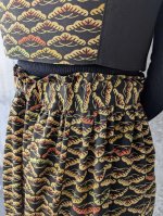 画像13: 【笠松文様×付け下げ小紋】ビスチェ＆タイトスカート＆ワイドパンツ＆リボンベルト (13)