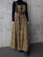 画像5: 【笠松文様×付け下げ小紋】ビスチェ＆タイトスカート＆ワイドパンツ＆リボンベルト (5)