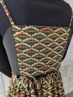 画像12: 【笠松文様×付け下げ小紋】ビスチェ＆タイトスカート＆ワイドパンツ＆リボンベルト (12)