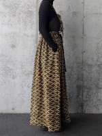 画像7: 【笠松文様×付け下げ小紋】ビスチェ＆タイトスカート＆ワイドパンツ＆リボンベルト (7)