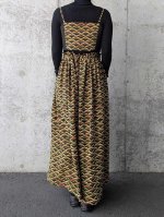 画像8: 【笠松文様×付け下げ小紋】ビスチェ＆タイトスカート＆ワイドパンツ＆リボンベルト (8)