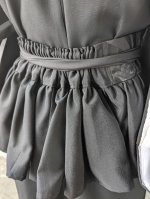 画像11: 【飛鶴×椿】黒留袖フリルラップスカートセットアップ (11)