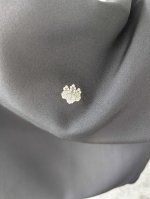 画像13: 【飛鶴×椿】黒留袖フリルラップスカートセットアップ (13)