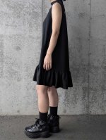 画像15: 【四季草花×丸に剣片喰紋】黒留袖ボレロ＆チョーカーネックドレス (15)