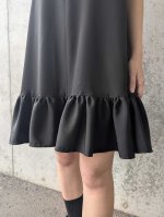 画像17: 【四季草花×丸に剣片喰紋】黒留袖ボレロ＆チョーカーネックドレス (17)